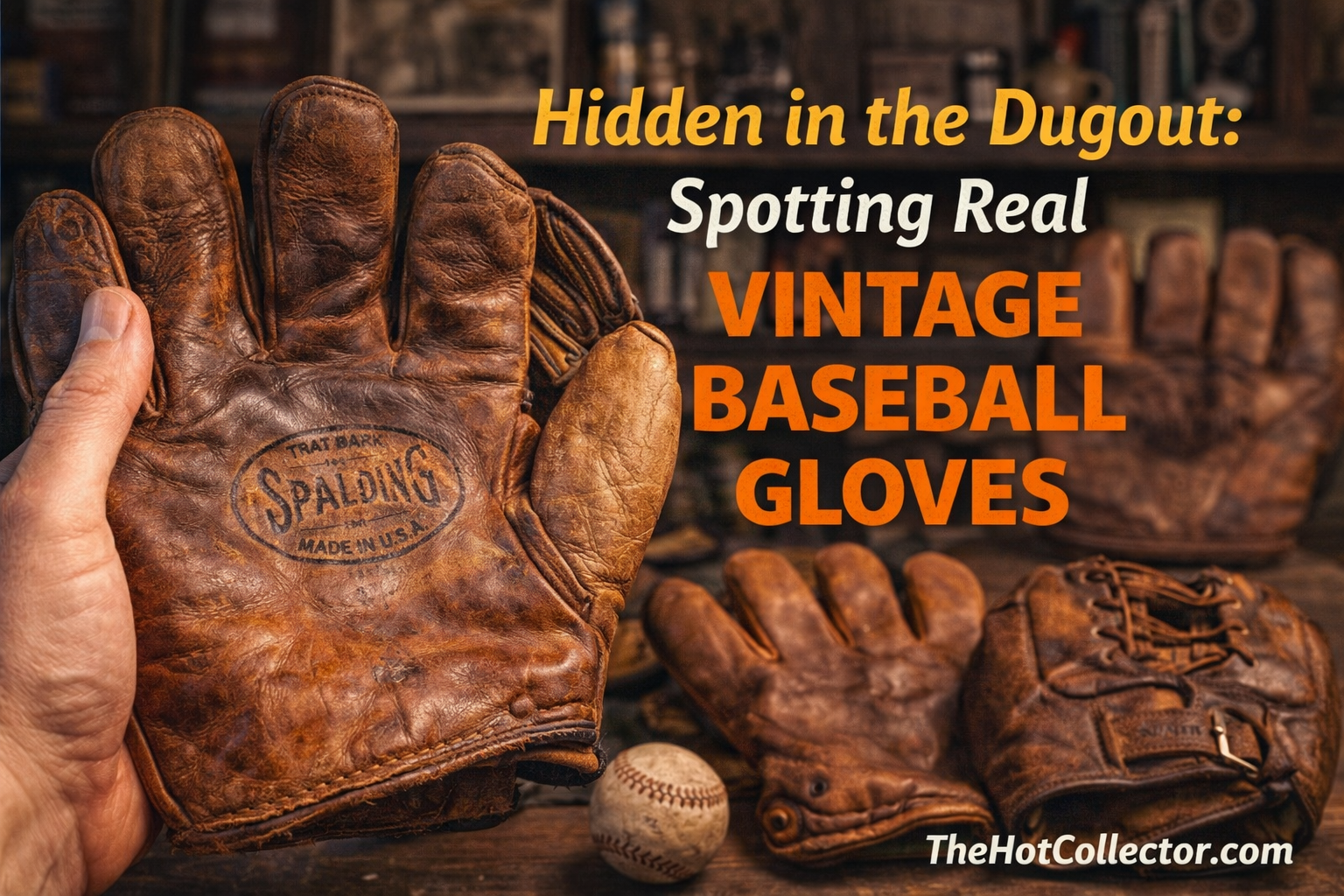 Hidden in the Dugout: Spotting Real Vintage Baseball Gloves