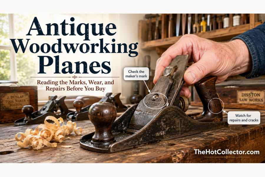 Antique Woodworking Planes: Reading the Marks, Wear, and Repairs Before You Buy on The Hot Collector