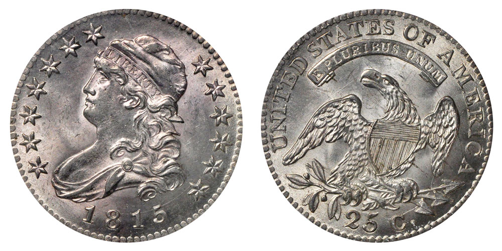 Capped Bust Quarter 1815 - 1838 on The Hot Collector